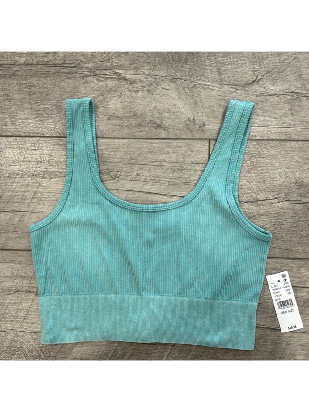 PacSun Blue Ribbed Bra